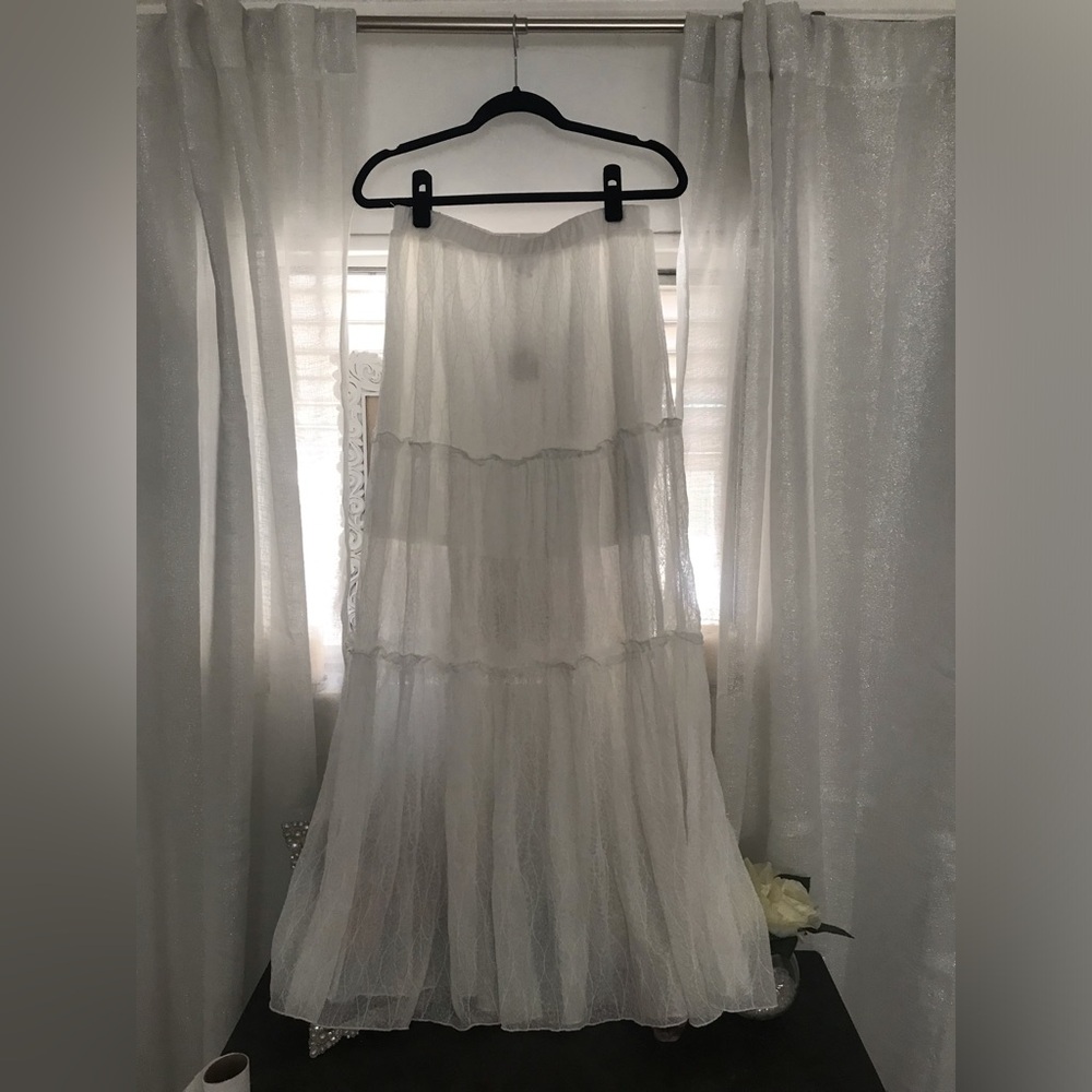 White Mini/Maxi Skirt